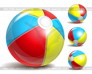 Beach balls - vector clipart