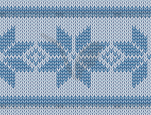 Seamless knitted pattern - vector image