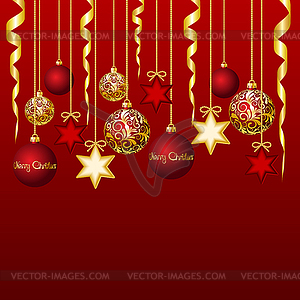 Elegant Christmas Background - royalty-free vector clipart