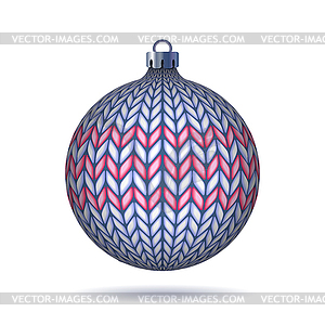 Светло-синий Рождественский бал Вязаные - изображение в векторе