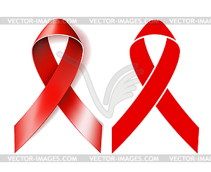 AIDS awareness ribbon - vector clipart