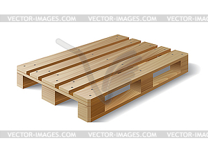 Wooden pallet.  - vector clipart