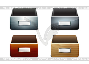 File Cabinets for Documents - vector clipart