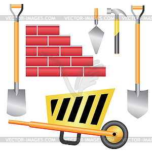 Construction tool set - vector image