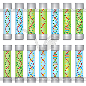 Образцы ДНК - изображение в векторе