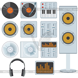 Music equipment - vector image