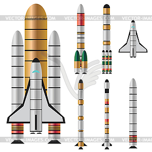 Ракеты - векторный клипарт / векторное изображение