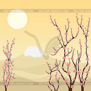 Sakura tree - vector clipart