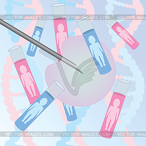 Artificial impregnation - vector clip art