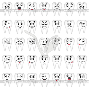 Teeth set for your design - vector image