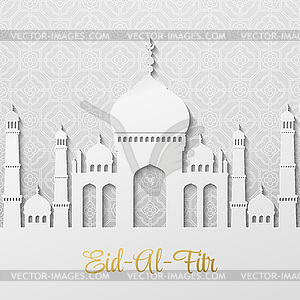 Eid Al Fitr. Eid Mubarak. background - stock vector clipart