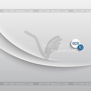 Abstract wave white background - vector image