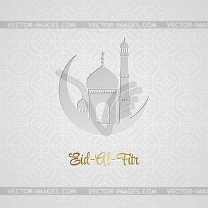 Eid Al Fitr. Eid Mubarak. background - vector image