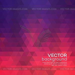 Abstract red triangle background - vector clipart