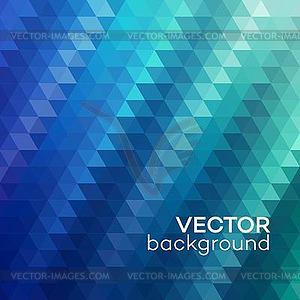 Abstract background made up of blue triangular - vector clipart