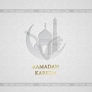 Ramadan greetings background. Ramadan Kareem - vector image