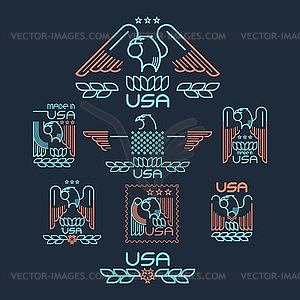 Made in USA - vector clip art