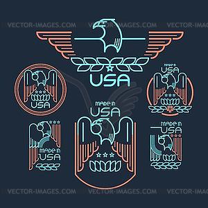 Made in USA - royalty-free vector clipart