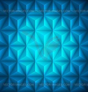 Blue Geometric abstract low-poly paper background - vector image