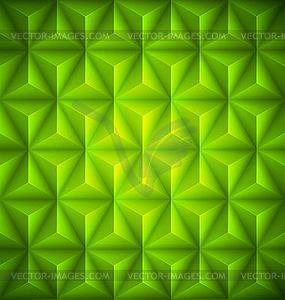 Green Geometric abstract low-poly paper background - vector clipart