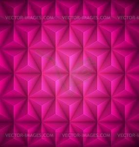 Pink Geometric abstract low-poly paper background - vector image