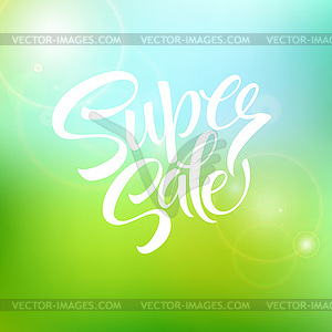 Super sale tag banner - vector image