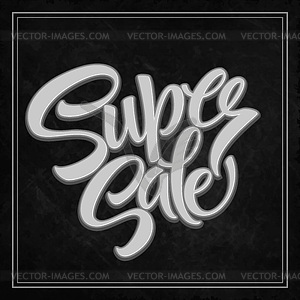 Super sale tag banner - vector clipart