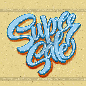 Super sale tag banner - vector clipart