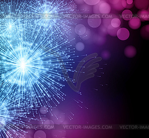 Celebrate party sparkler little fireworks - vector clip art
