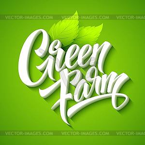 Farm Fresh, calligraphic inscription - vector EPS clipart