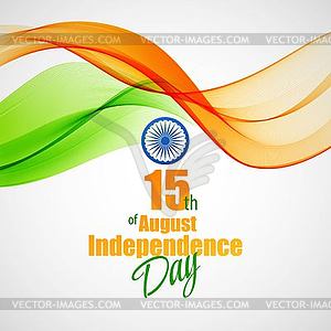 Creative Indian Independence Day concept - vector clip art