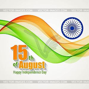 Creative Indian Independence Day concept - vector clipart