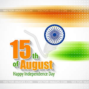 Creative Indian Independence Day concept - vector image