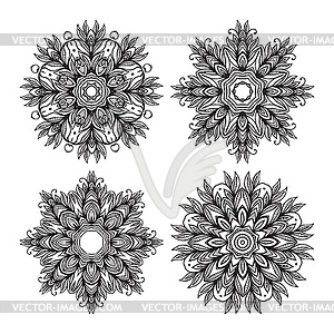 Mandala. Ethnic decorative elements - vector clipart