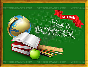 Welcome back to school - vector image