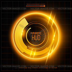 Abstract HUD futuristic background - stock vector clipart