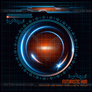 Abstract HUD futuristic background - vector image