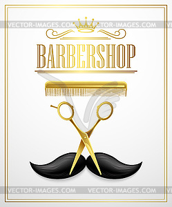 Poster Barbershop welcome - vector clipart