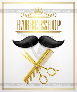 Poster Barbershop welcome - vector image