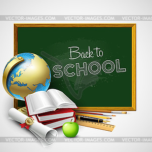 Back To School фоне - векторное изображение EPS