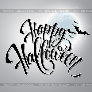 Happy Halloween message design background - vector clip art