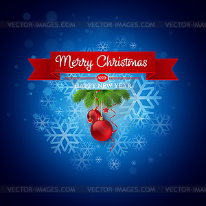 Christmas greeting card - vector image