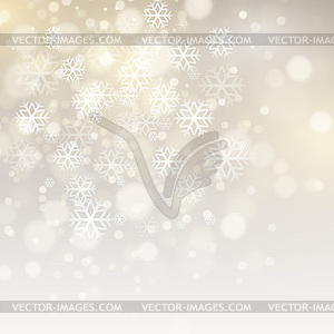 Christmas background with snowflakes - royalty-free vector clipart