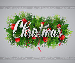 Christmas card - vector clip art