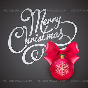 Christmas greeting card - vector image