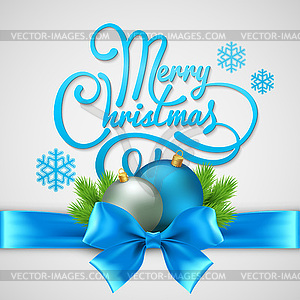 Christmas greeting card - vector clip art