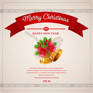Christmas greeting card - vector clipart