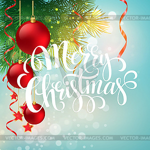 Christmas greeting card - vector clip art