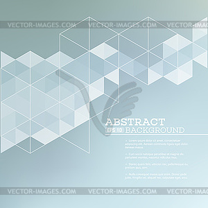Abstract blurred background with triangles - vector EPS clipart