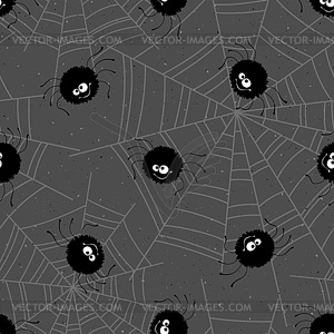 Halloween seamless pattern background - vector clipart